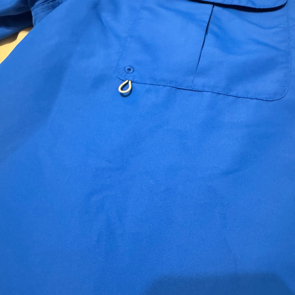 Men’s Realtree Fishing Vibrant Blue Casual Button Down Shirt XL - Picture 2 of 12